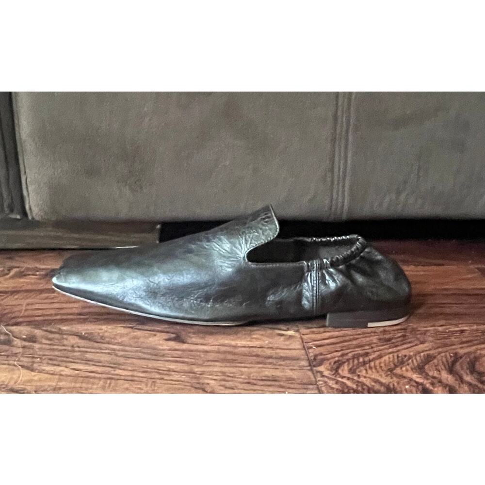 $1,095 NIB Bottega Veneta Square Toe Leather Slip-On Loafers Black Men's 9(42) - Picture 3 of 9